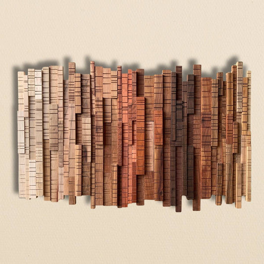 A Walk Through the Forest – Sculptural Wooden Wall Panel - Andrea madeWood Wall Art